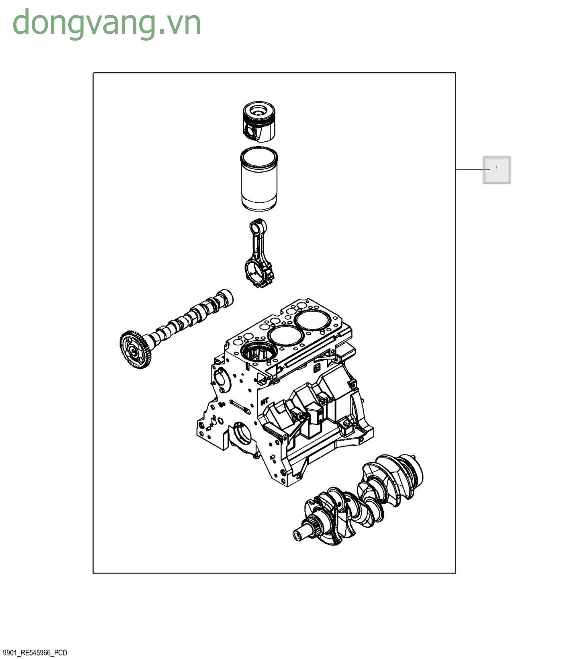 9901 Bộ khối động cơ ngắn - ST475449